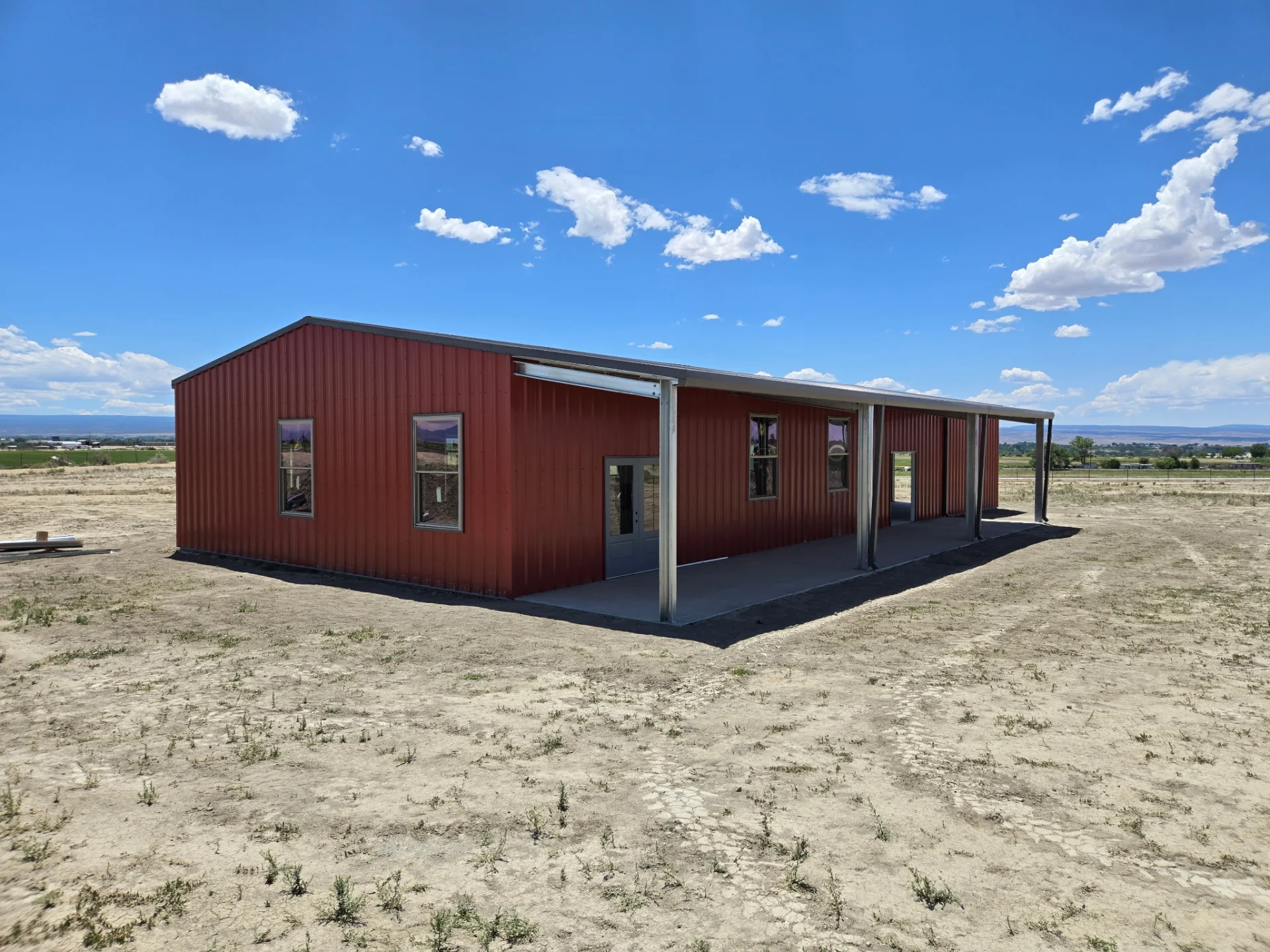 A finished home in a steel envelope