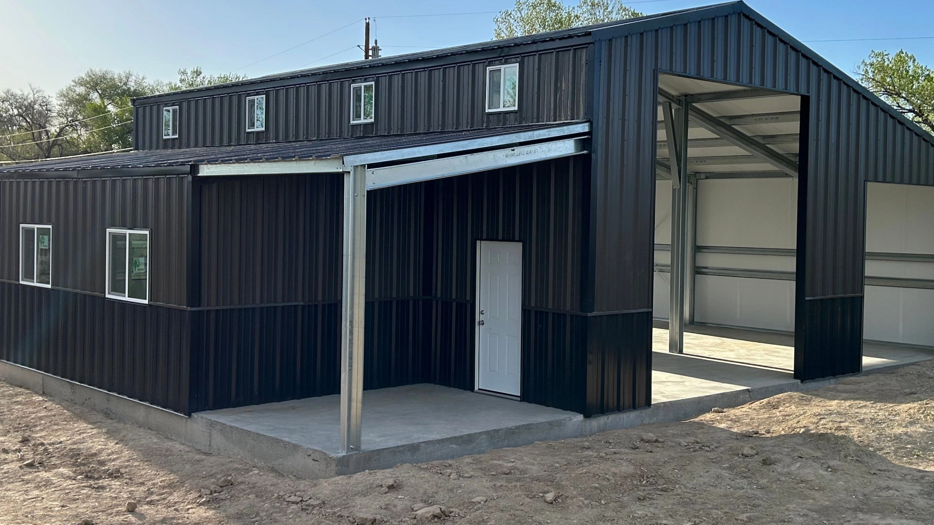 Custom steel building by NatMar Construction
