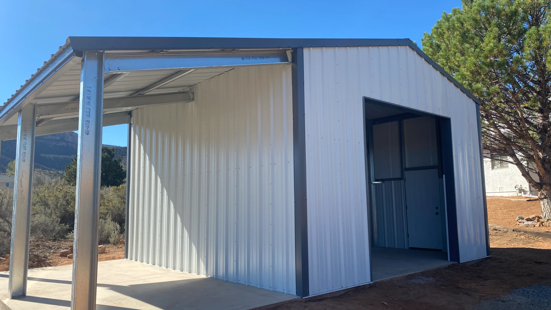 Sheds steel building by NatMar Construction