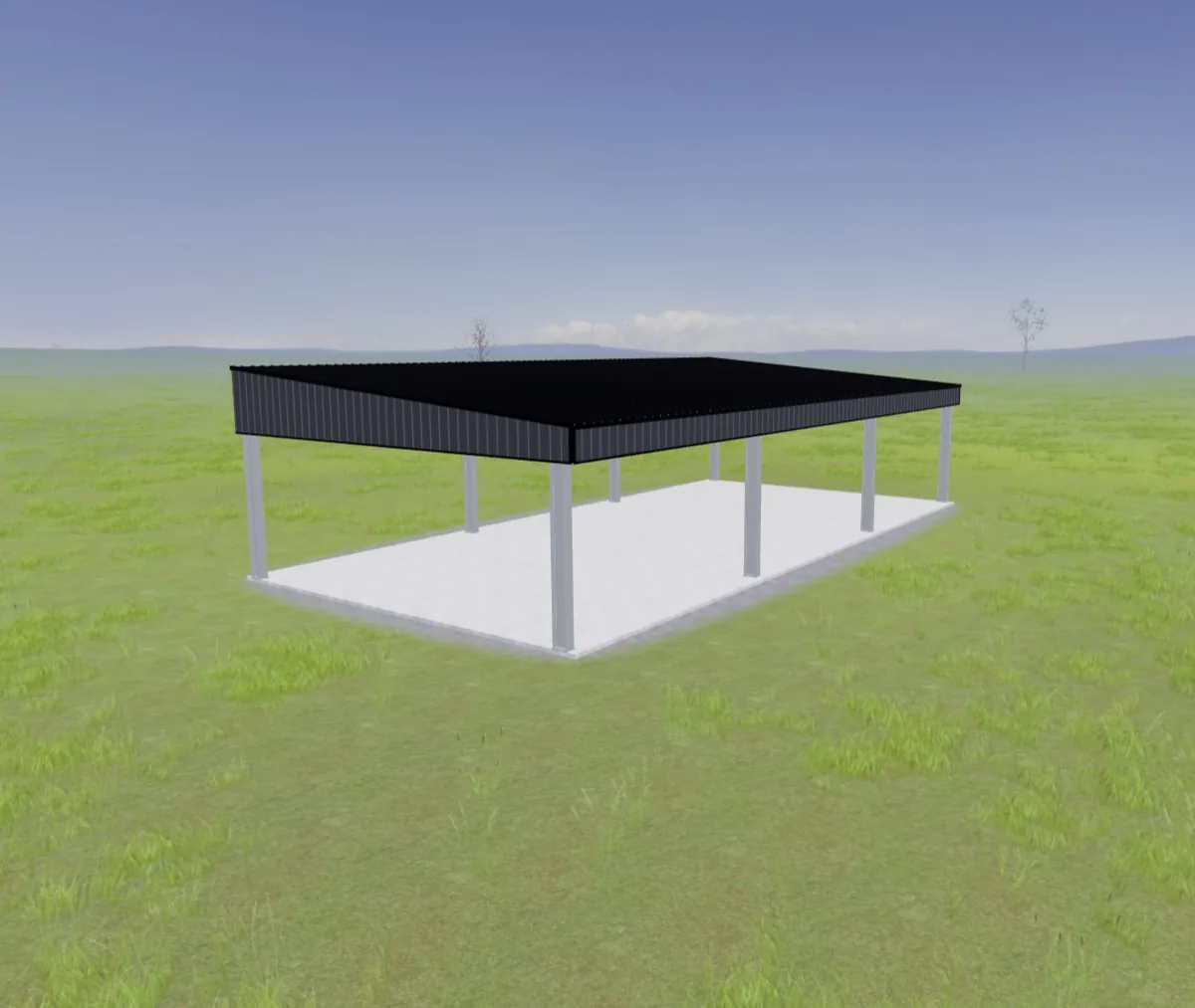 30x60x12 Open Storage