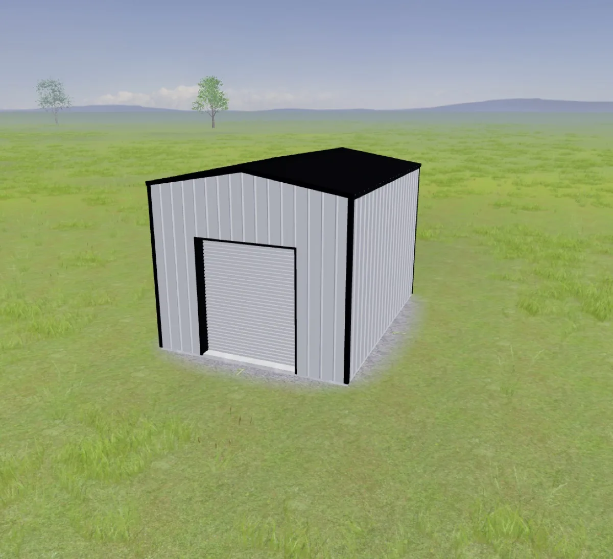 12x16x10 Steel Shed